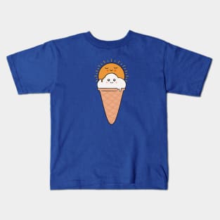 Ice cream sun and cloud Kids T-Shirt